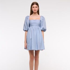 The A&F Emerson Poplin Puff Sleeve Mini Dress